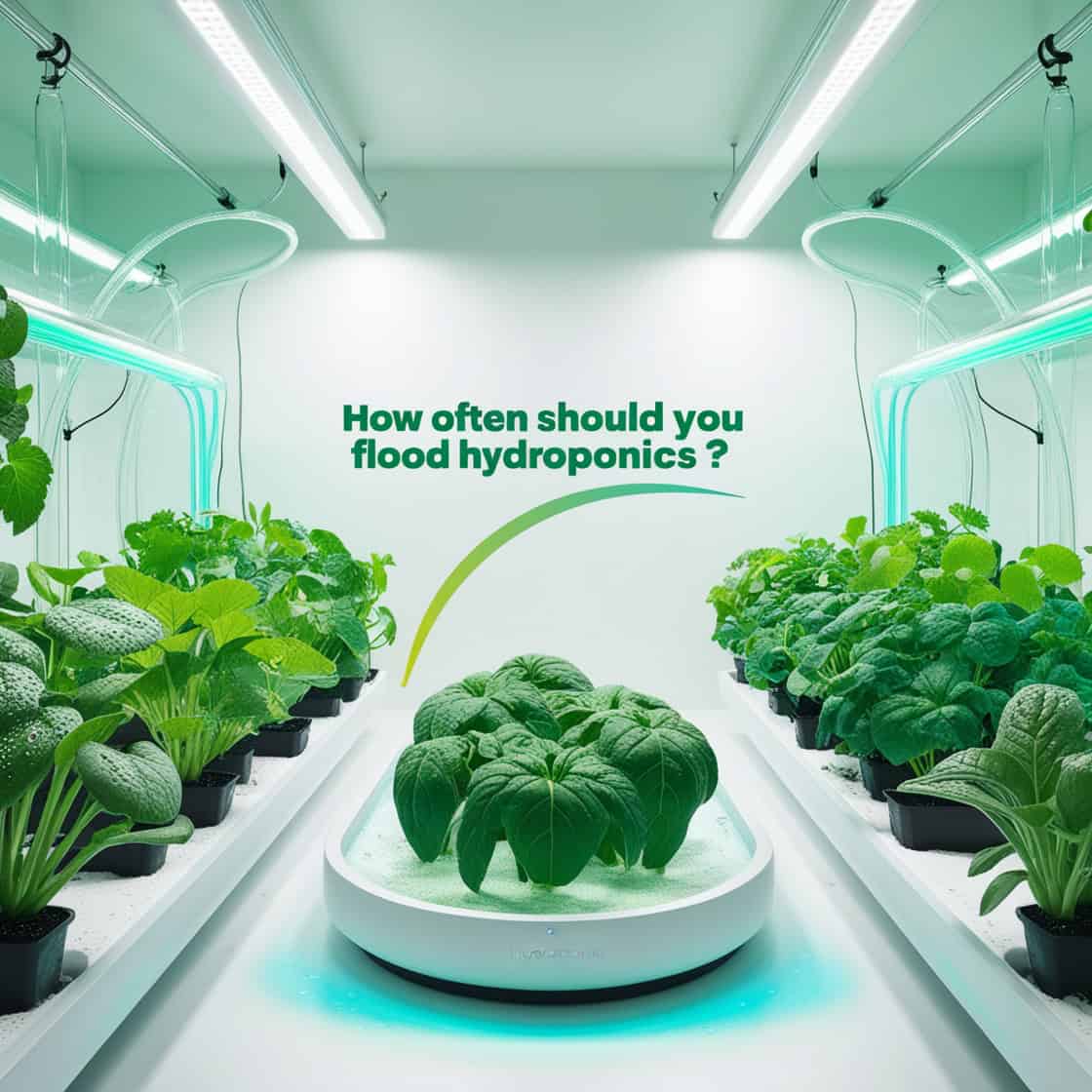 How often should you flood hydroponics