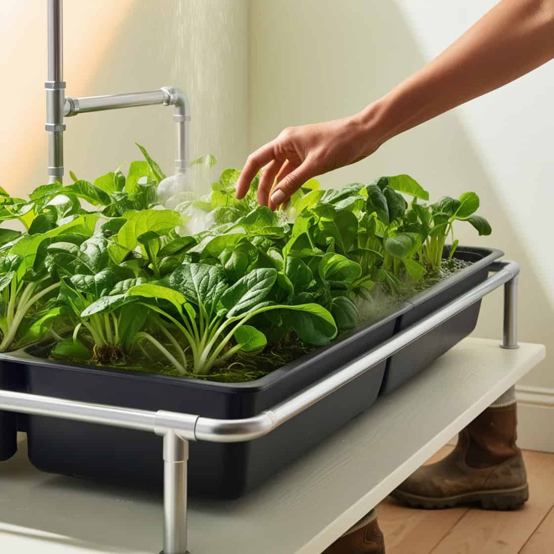 hydroponic ebb and flow trays