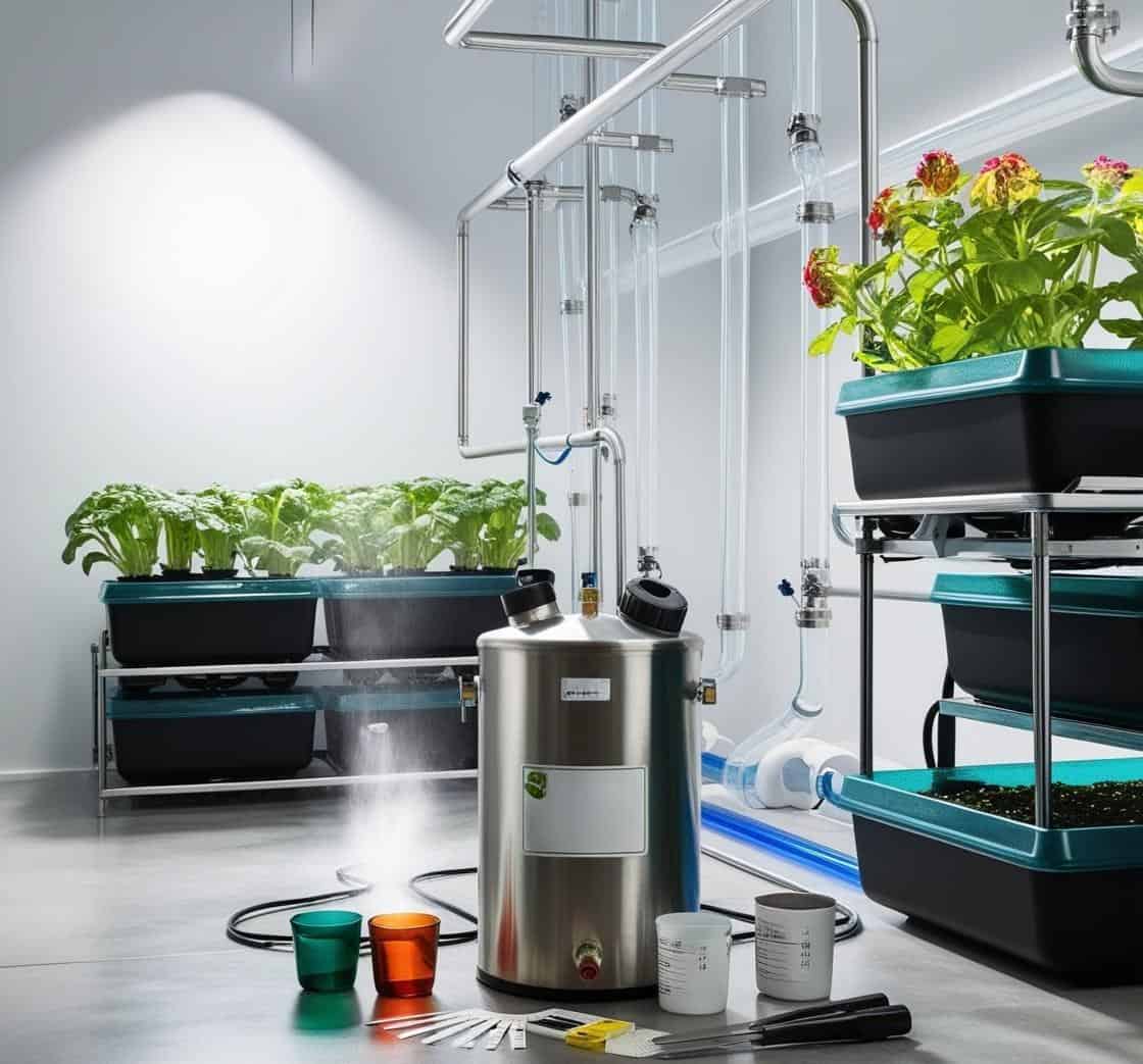 using hydrogen peroxide in a hydroponic system