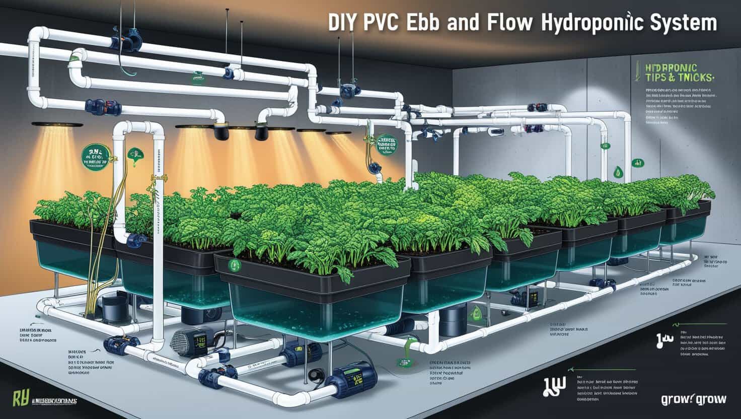 how to build a pvc ebb and flow hydroponic system
