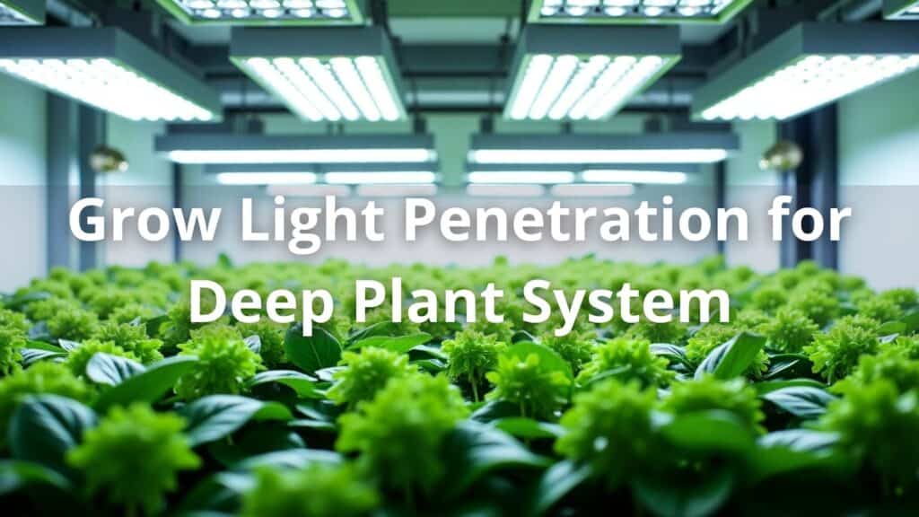 Grow Light Penetration for Deep Plant System