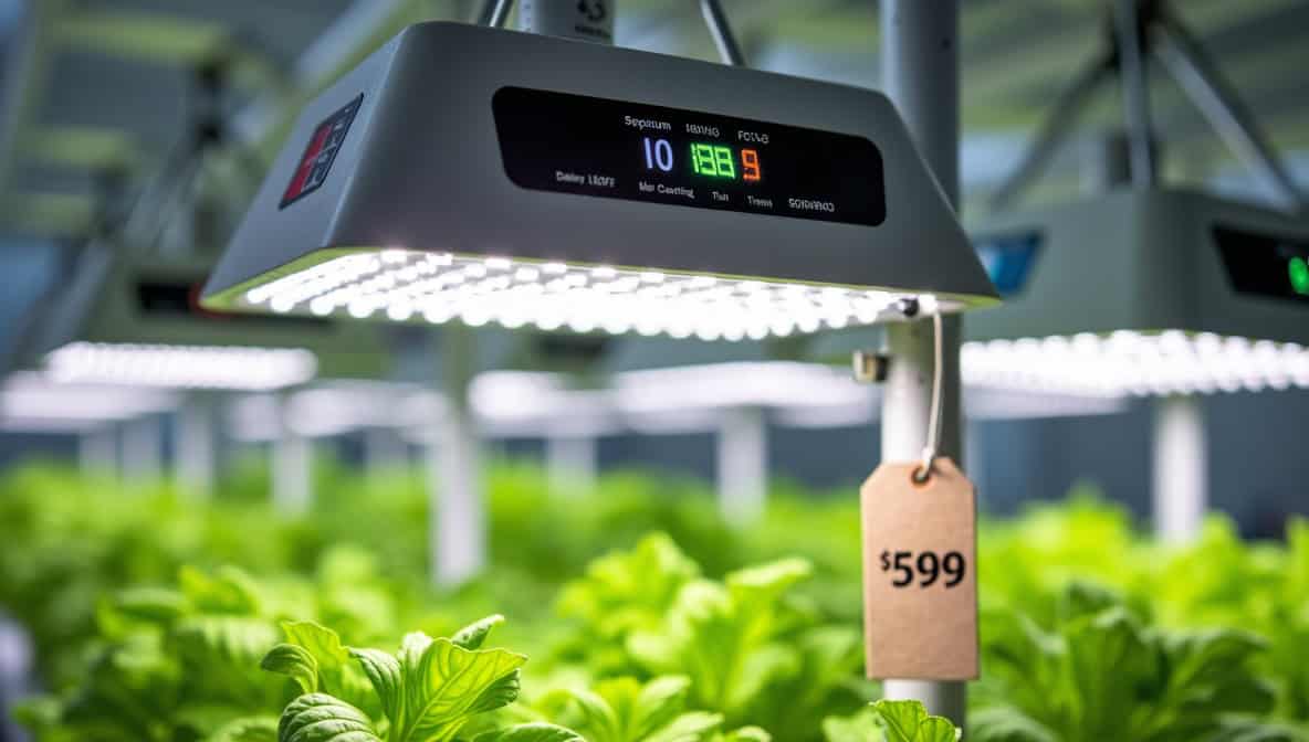 Cost-effective LED grow light system for indoor plant cultivation